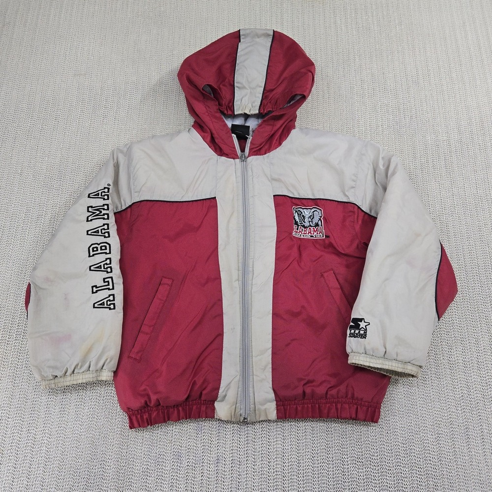 Vintage Alabama Crimson Tide Jacket Youth Size 7 NCAA Football Starter 90s